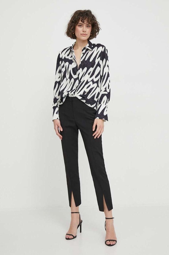 Kalhoty Sisley 4LKSLF04V černá SS24