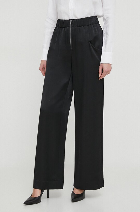 Брюки Sisley прямой чёрный 4MMJLF04Q