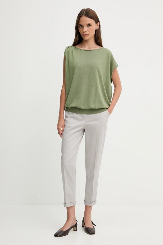 Sisley pantaloni 4ED4LF00R gri SS25