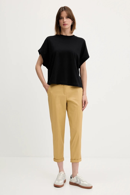 Sisley pantaloni 4ED4LF00R verde SS25