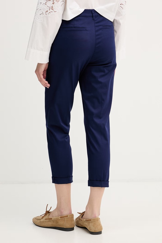 Ρούχα Sisley Παντελόνι γυναικείο βαμβακερό με ελαστάν 4ED4LF00R σκούρο μπλε