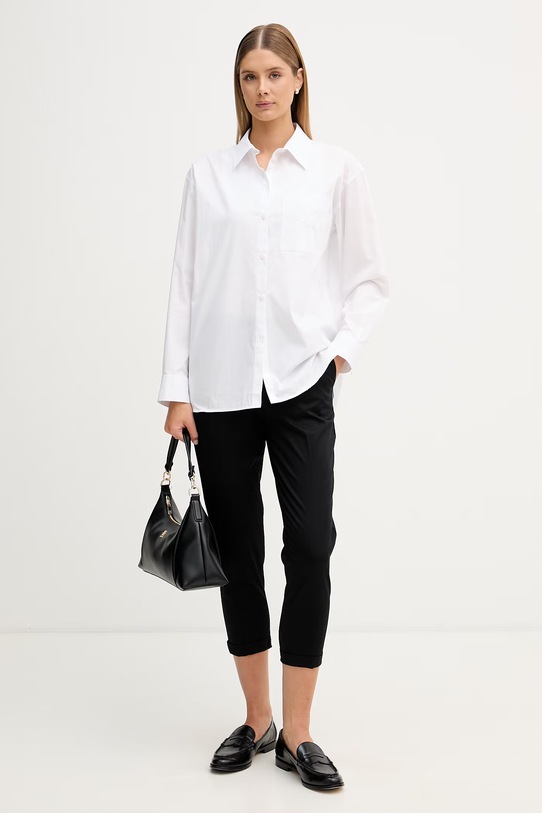 Sisley брюки для женщин из хлопка с эластаном 4ED4LF00R чёрный SS26