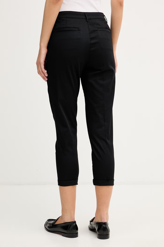 Одежда Sisley брюки для женщин из хлопка с эластаном 4ED4LF00R чёрный