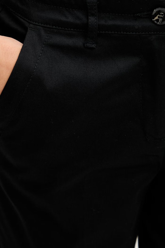 Sisley брюки для женщин из хлопка с эластаном чёрный 4ED4LF00R