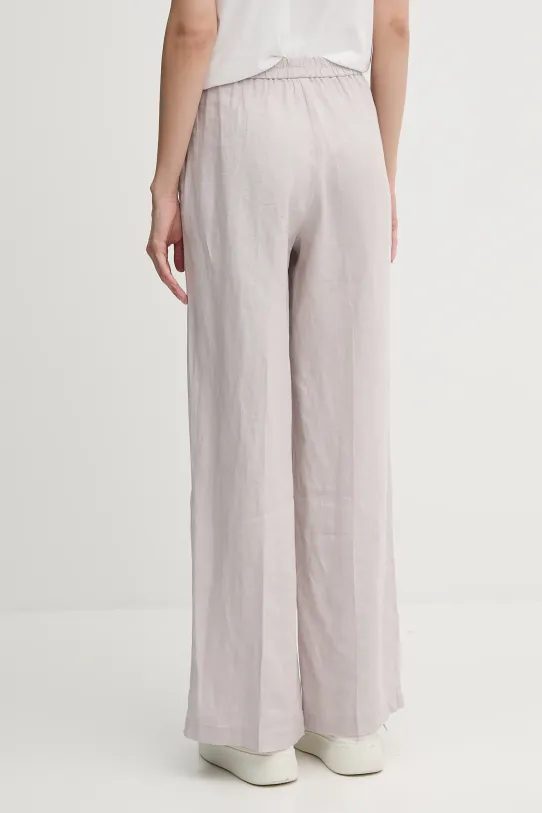 Дрехи Ленен панталон Sisley 4AGHLF03U сив