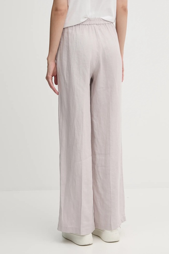 Îmbrăcăminte Sisley pantaloni din in 4AGHLF03U gri