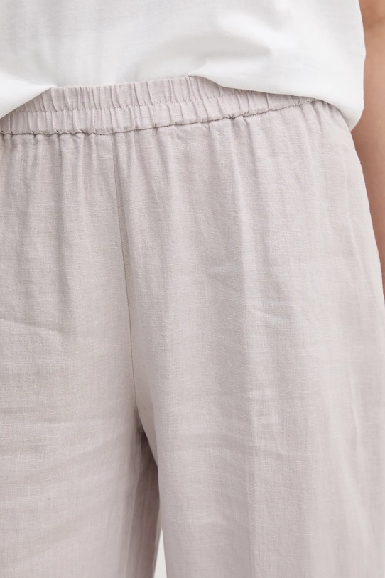 Sisley pantaloni din in gri 4AGHLF03U