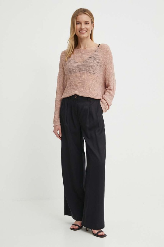 Sisley pantaloni 483GLF05A negru SS24