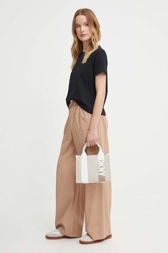 Sisley spodnie bawełniane 4GDELF050 beżowy SS24