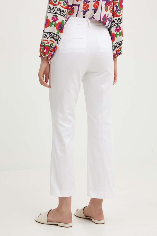 Odzież Sisley spodnie 4IULLF02Y biały