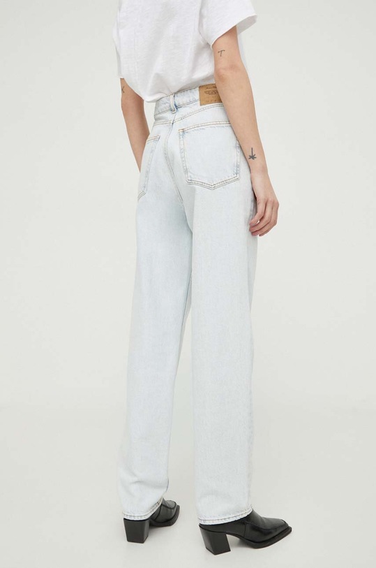 Odzież American Vintage jeansy 5 POCHES LE DROIT LONG TAILLE JOY11KE24 niebieski