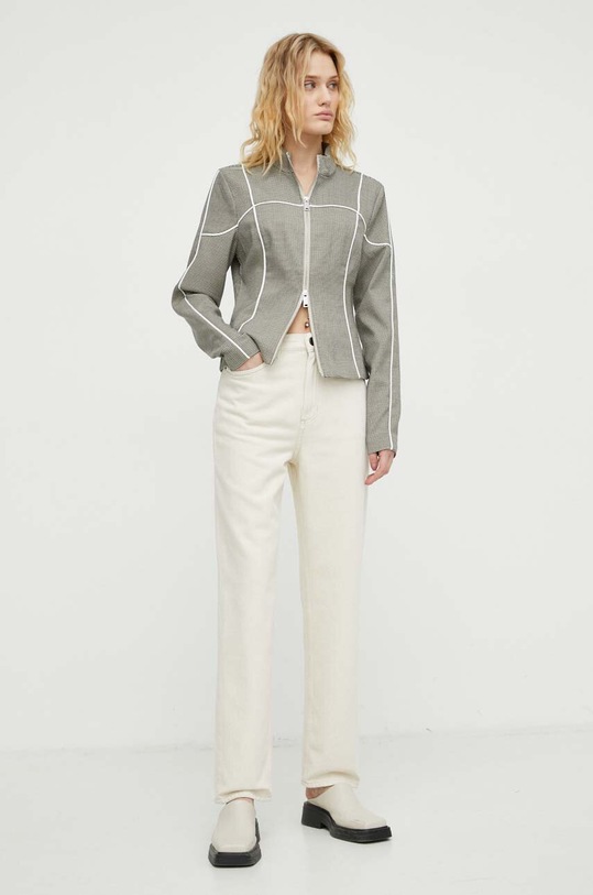 American Vintage jeansy 5 POCHES TINE195E24 beżowy SS24