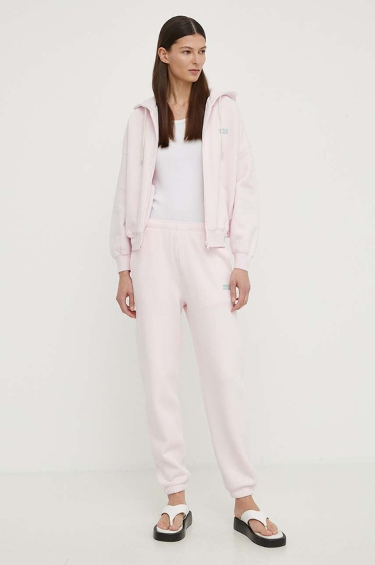 Tepláky American Vintage JOGGING IZU05BE24 růžová SS24