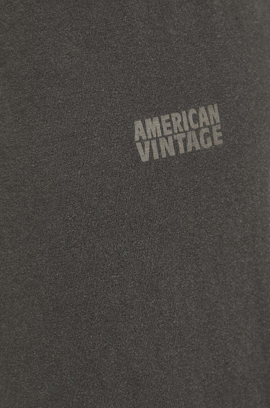 American Vintage pantaloni de trening gri PYM05AE24