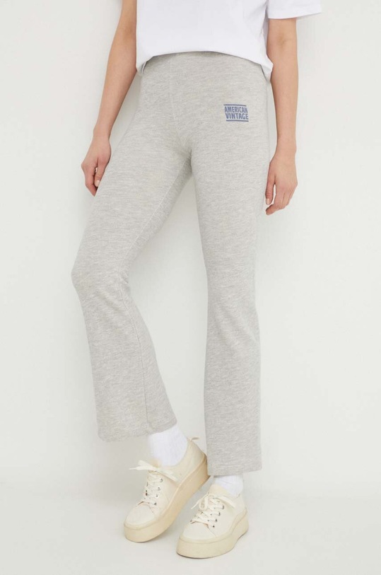 Παντελόνι φόρμας American Vintage JOGGING μελανζέ γκρί ZOF05AE24
