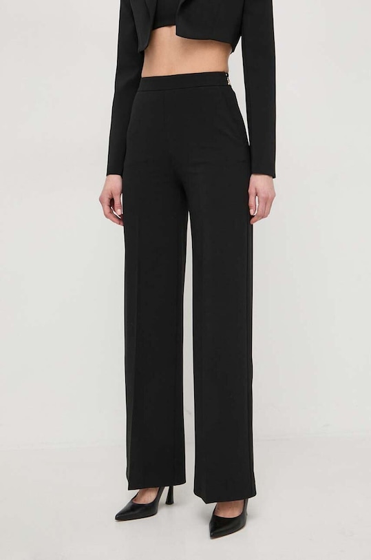 Patrizia Pepe spodnie tkanina czarny 2P1603.A049