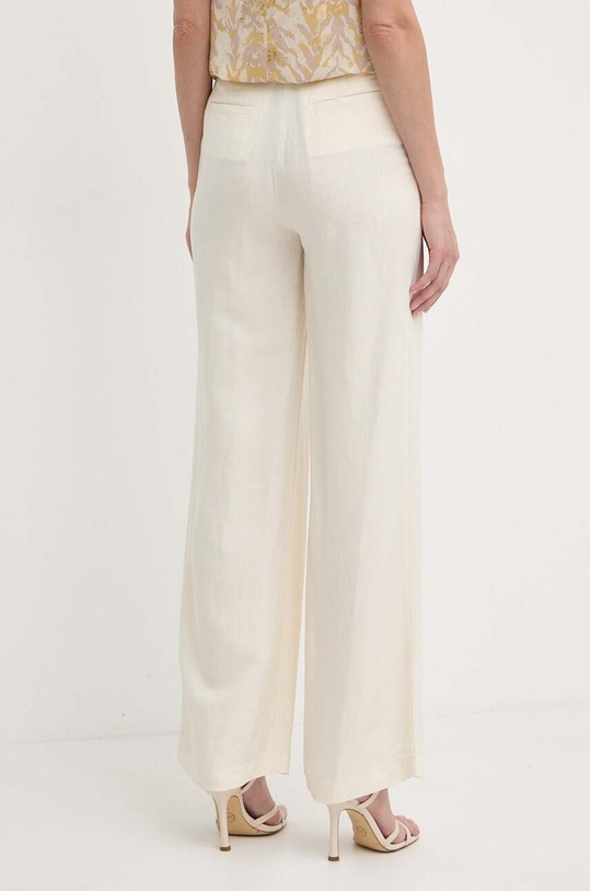 Îmbrăcăminte Patrizia Pepe pantaloni din amestec de in 2P1609.A052 bej