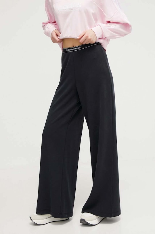 EA7 Emporio Armani pantaloni de trening tricotaj negru TJDCZ.3DTP70.1200