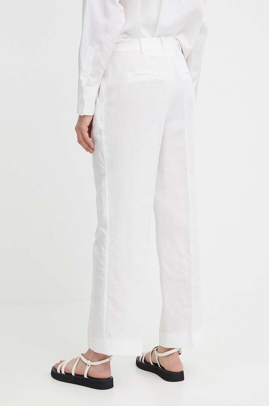Îmbrăcăminte Calvin Klein pantaloni din amestec de in K20K206695 alb