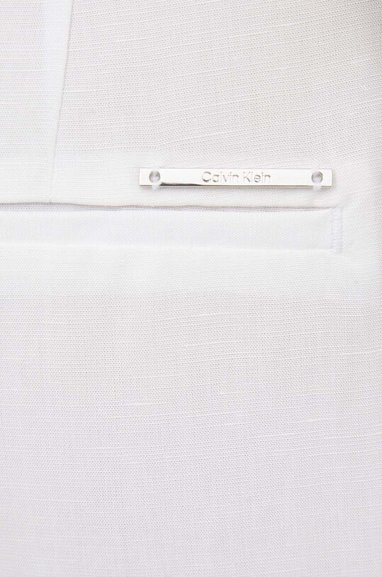 Calvin Klein pantaloni din amestec de in alb K20K206695