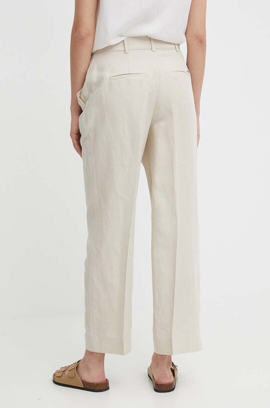 Îmbrăcăminte Calvin Klein pantaloni din amestec de in K20K206695 bej