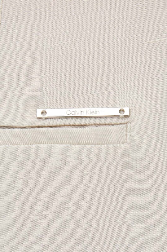 Calvin Klein pantaloni din amestec de in bej K20K206695