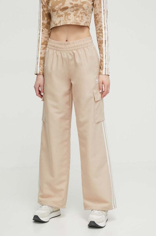 adidas Originals pantaloni de trening bej IZ0717
