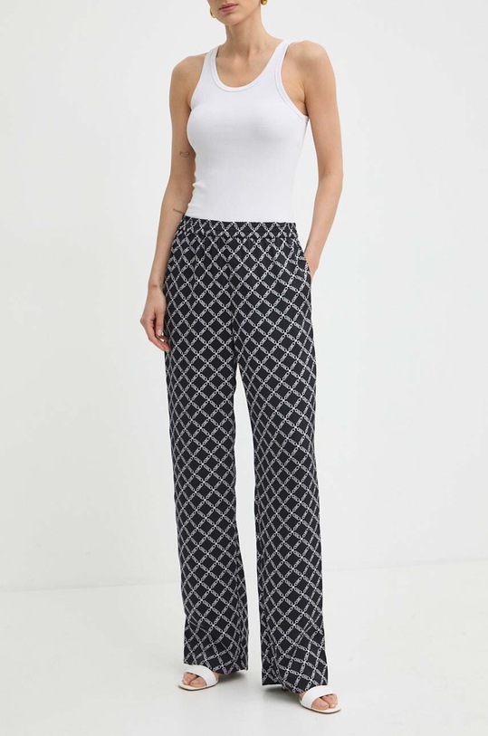 MICHAEL Michael Kors pantaloni drept negru MS43H0DE74