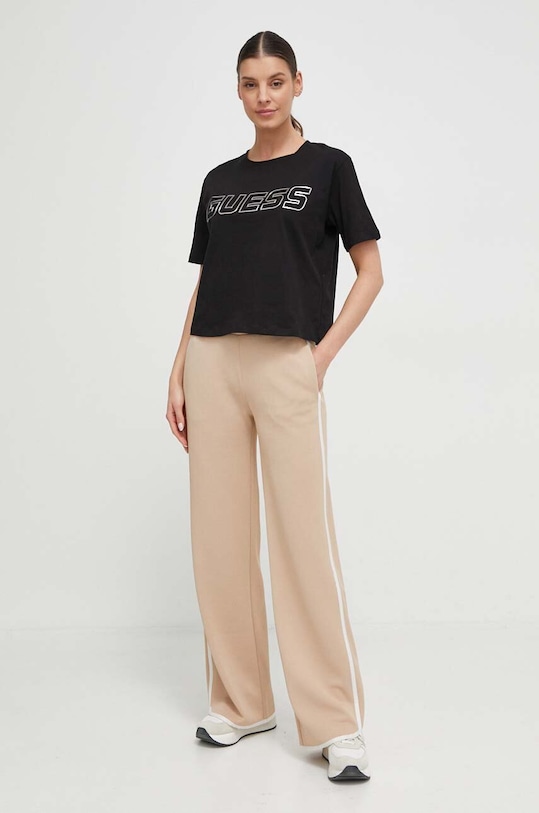 Tepláky Guess MYLAH V4GB02.KBFB2 hnědá SS25