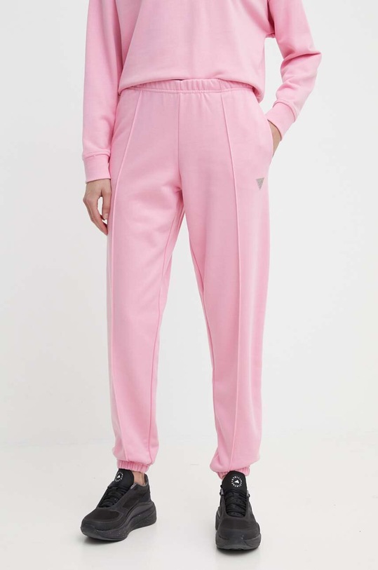 Tepláky Guess SKYLAR pletenina růžová V4GB09.K8802