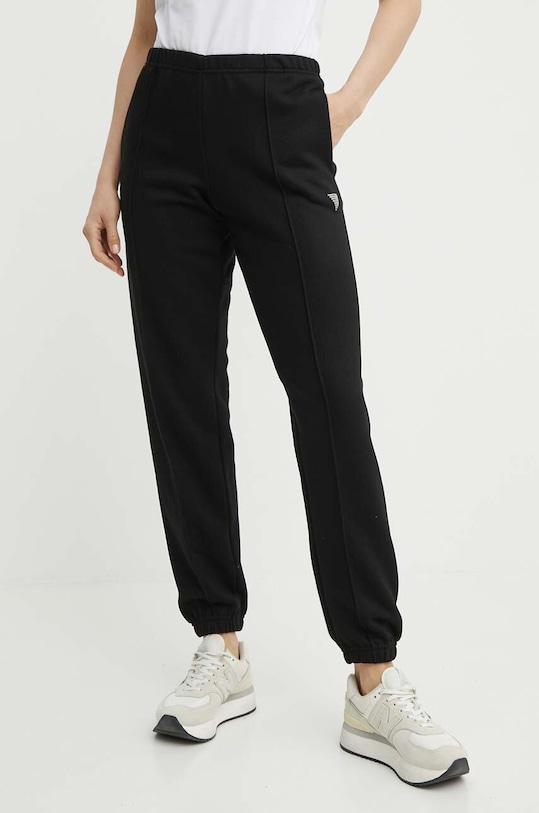 Guess spodnie dresowe SKYLAR dzianina czarny V4GB09.K8802