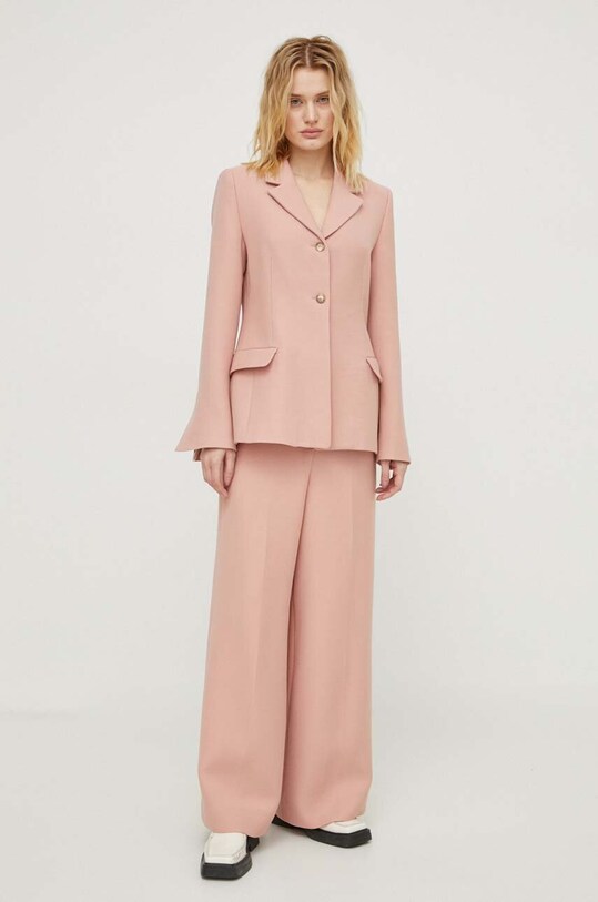 Lovechild pantaloni de lână 24.2.524.2017 roz SS24