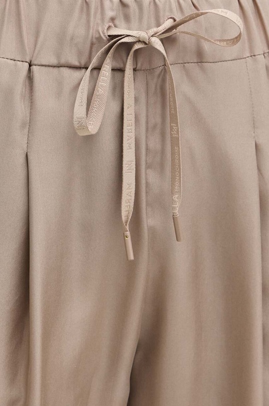 Marella pantaloni in seta beige 2413131095200