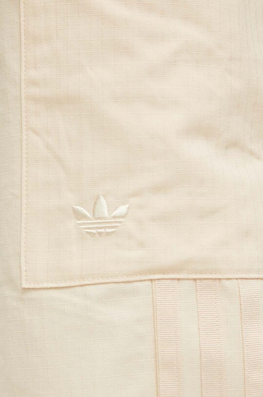 Бавовняні штани adidas Originals бежевий IU2695