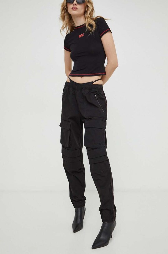 Diesel spodnie czarny A10576.0PCAK