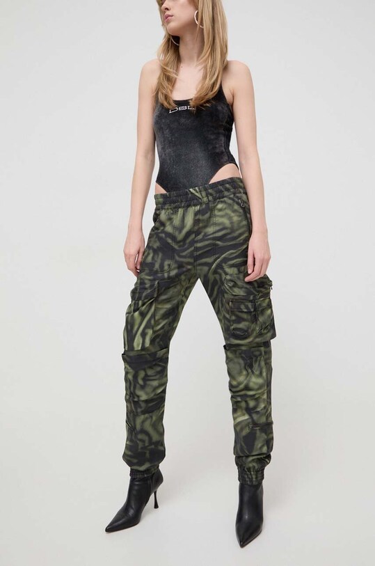 Брюки Diesel ткань зелёный A12216.0WGAL