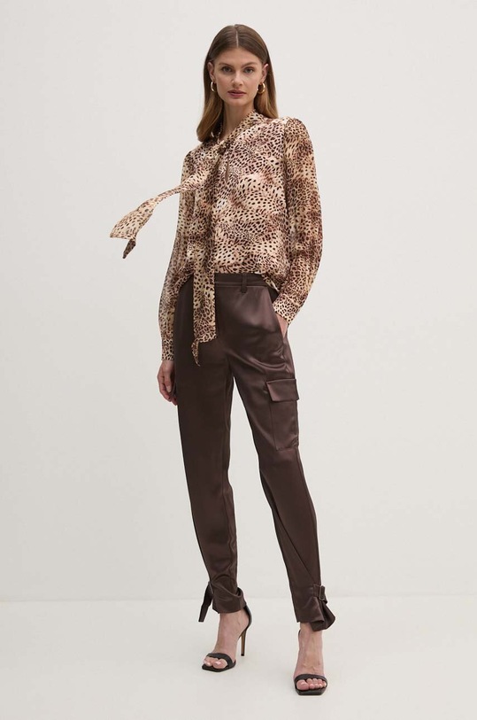 Kalhoty Guess W4GB50.WG7C0 hnědá AW24