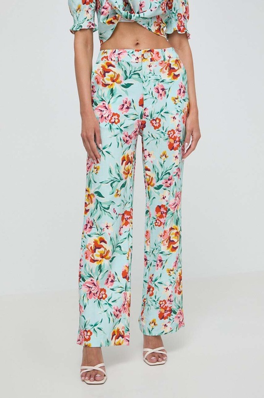 Παντελόνι Guess ADELE ψηλή πράσινο W4GB30.WG4G0