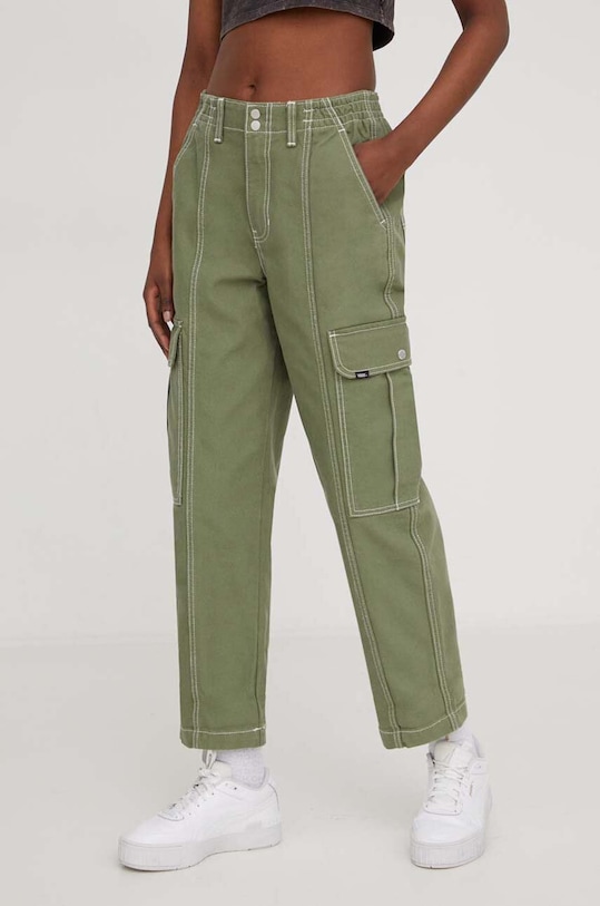 Vans pantaloni drept verde VN000GWNAMB1