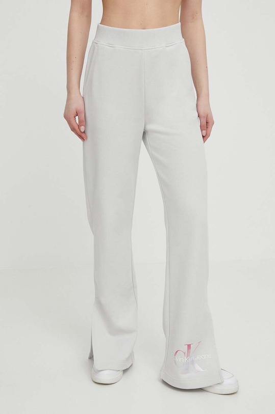 Calvin Klein Jeans spodnie dresowe bawełniane nadruk szary J20J223422