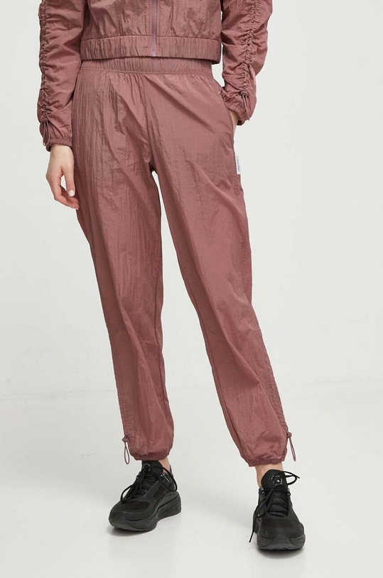 Calvin Klein Performance pantaloni de antrenament panza roz 00GWS4P642