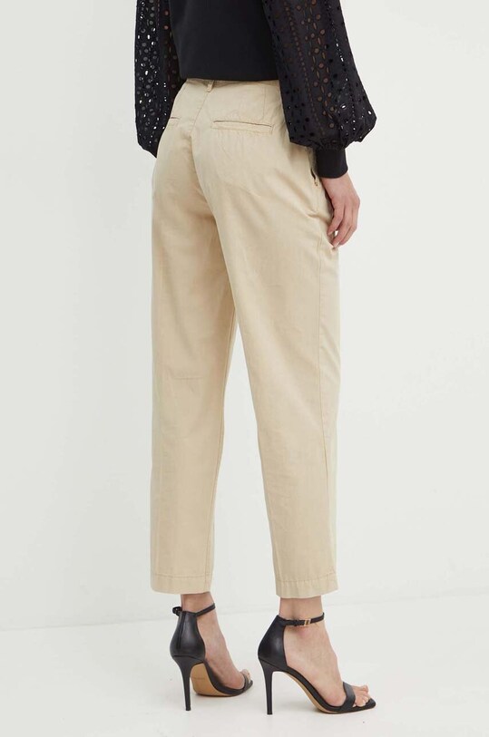 Îmbrăcăminte Guess pantaloni de bumbac CANDIS W4GB04.WG4NB bej