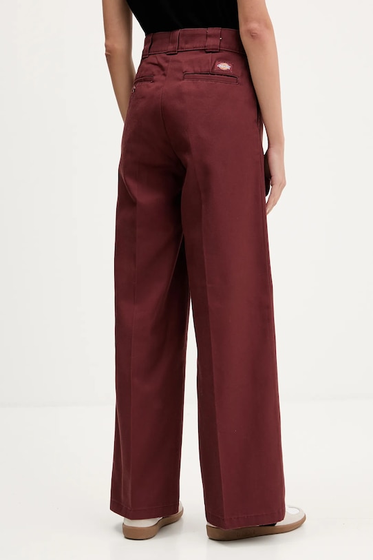 Ρούχα Παντελόνι Dickies WIDE LEG WORK PANT W DK0A4YSE μπορντό
