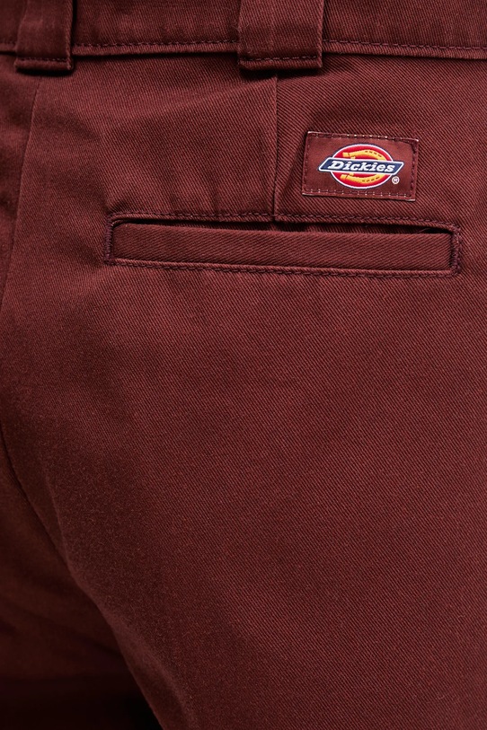 Dickies pantaloni WIDE LEG WORK PANT W burgundia DK0A4YSE