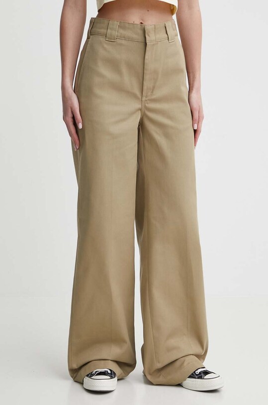 Штани Dickies WIDE LEG WORK PANT W тканина зелений DK0A4YSE