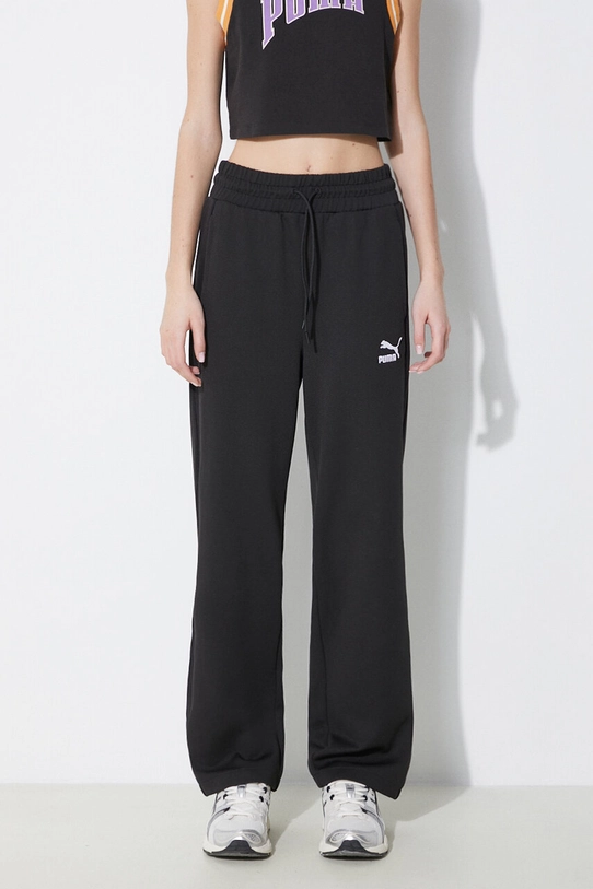 Παντελόνι φόρμας Puma T7 High Waist Pant λείο μαύρο 624212