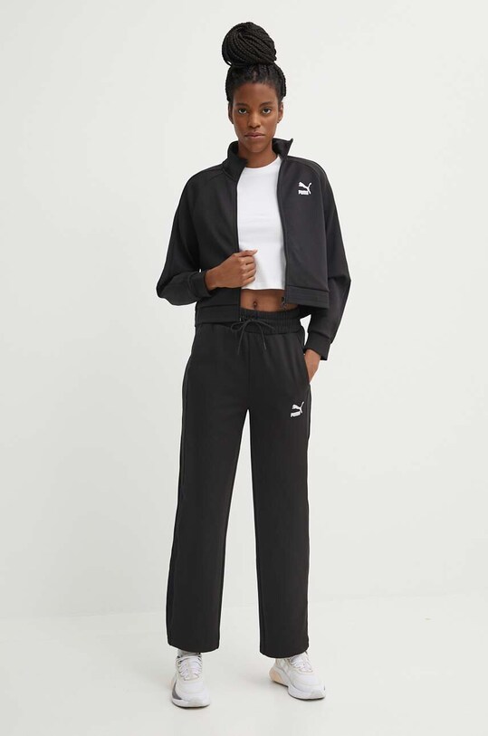 Tepláky Puma T7 High Waist Pant 624212 čierna SS24