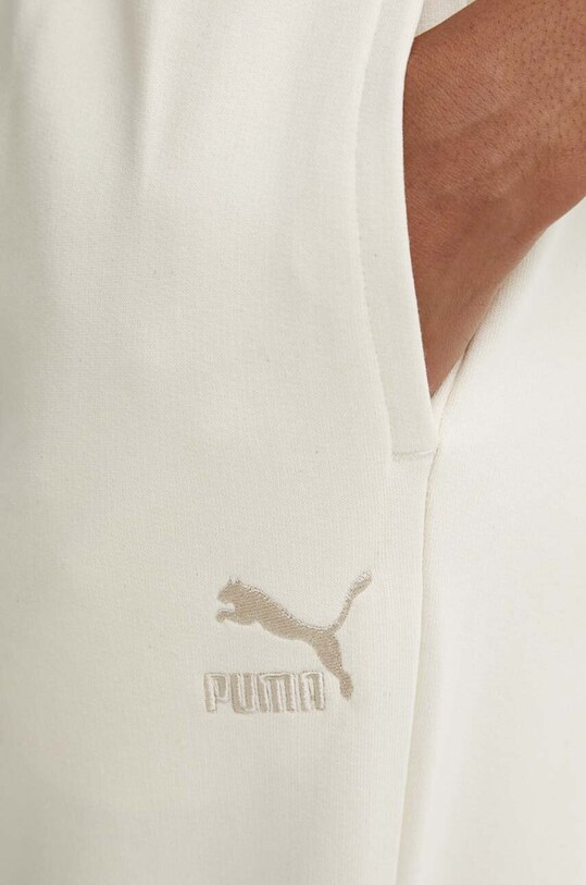 Bavlnené tepláky Puma BETTER CLASSIC béžová 624233