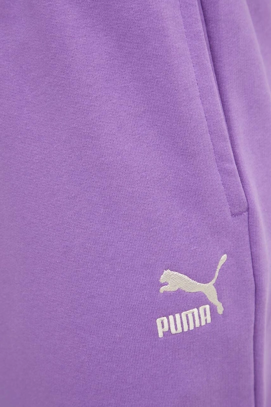 Хлопковые спортивные штаны Puma BETTER CLASSIC фиолетовой 624233