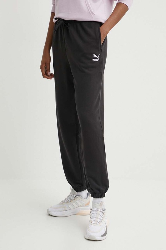 Puma spodnie dresowe bawełniane BETTER CLASSIC bawełna czarny 624233